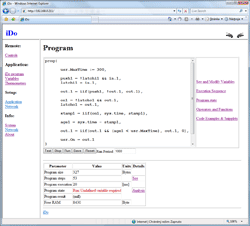 Ukázka programového okna iDo