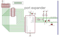 Zapojení expandéru portů MAX7314