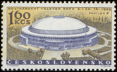 Pavilon Z na známce z roku 1959