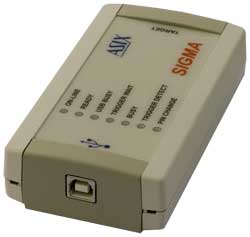 Logickýanalyzátor SIGMA se připojuje k PC přes rozhraní USB